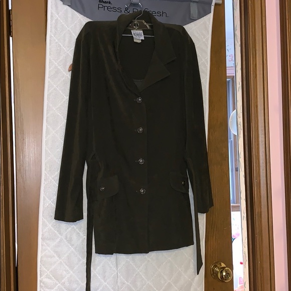 Beautiful green size 14P long coat - Picture 1 of 4